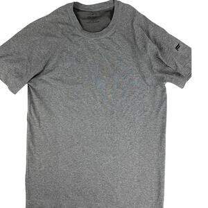 Fabletics Mens Heather Gray Activewear Training Tee Shirt Small Raglan